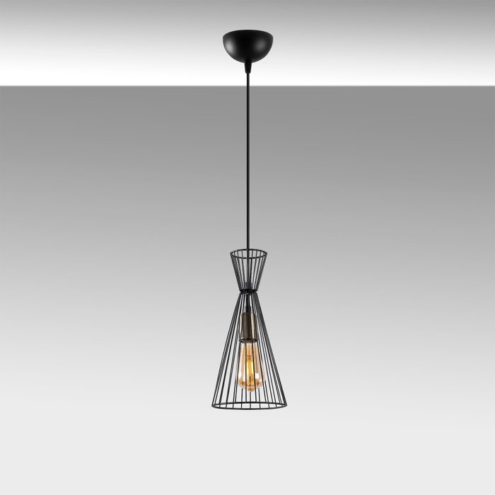 Opviq Lámpara de araña de metal Negro y Antique con altura ajustable Opviq Lámpara de araña de metal Negro y Antique con altura ajustable